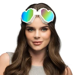 PAIRE DE LUNETTES FESTIVES CUR BLANC ADULTE