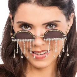 PAIRE DE LUNETTES FESTIVES FESTIVAL STRASS ADULTE