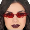 PAIRE DE LUNETTES FESTIVES FLAMMES ROUGE ADULTE