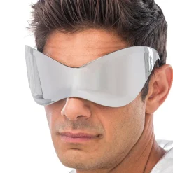 PAIRE DE LUNETTES FESTIVES FUTURISTE ARGENT ADULTE