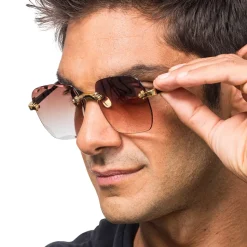 PAIRE DE LUNETTES FESTIVES FUMÉ MARRON ADULTE