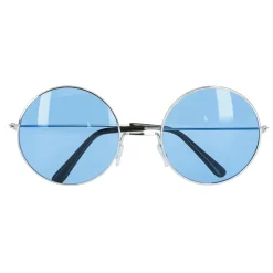 PAIRE DE LUNETTES FESTIVES HIPPIE BLEU ADULTE
