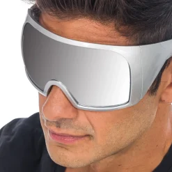 PAIRE DE LUNETTES FESTIVES MASQUE ARGENT ADULTE