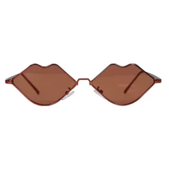 PAIRE DE LUNETTES FESTIVES MÉTAL LÈVRES ADULTE