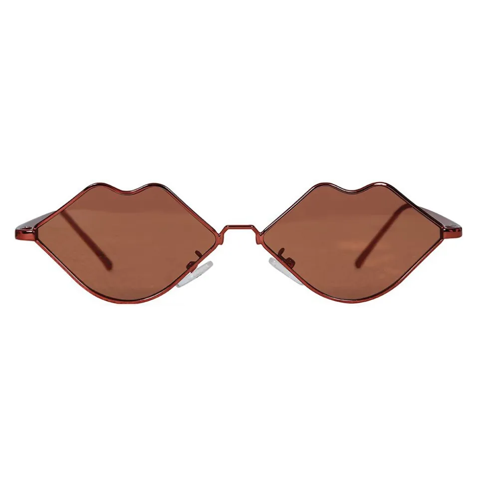 PAIRE DE LUNETTES FESTIVES MÉTAL LÈVRES ADULTE