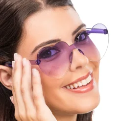 PAIRE DE LUNETTES FESTIVES PC CUR VIOLET ADULTE