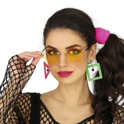 PAIRE DE LUNETTES FESTIVES ÉTOILES HIPPIE ADULTE