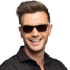 PAIRE DE LUNETTES OR VERRES TEINTÉES ADULTE