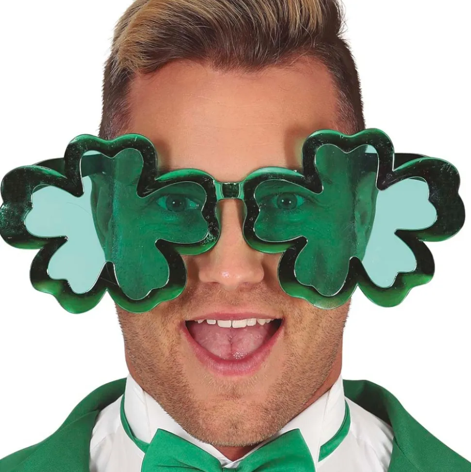 PAIRE DE LUNETTES PVC TRÈFLES 5 FEUILLES GÉANTS