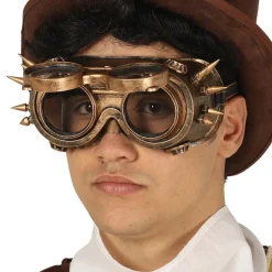 PAIRE DE LUNETTES STEAMPUNK POINTES BRONZE ADULTE