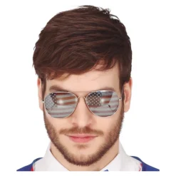 PAIRE DE LUNETTES VERRES DRAPEAU ÉTATS-UNIS ADULTE