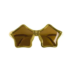 2 PAIRES DE LUNETTES SOLEIL ÉTOILE OR ADULTE