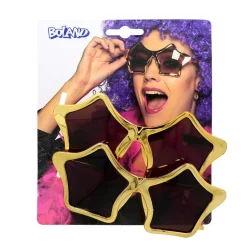 2 PAIRES DE LUNETTES SOLEIL ÉTOILE OR ADULTE
