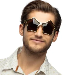 2 PAIRES DE LUNETTES SOLEIL ÉTOILE OR ADULTE