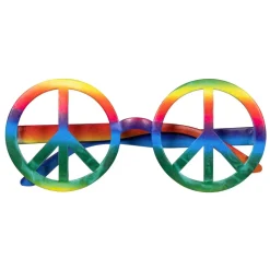 3 PAIRES LUNETTES FESTIVES PEACE RAINBOW ADULTE