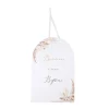 PANCARTE BIENVENUE PAMPA FLEUR DE COTON 25X38CM