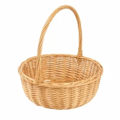 PANIER OSIER TRESSÉ ARRONDI 29X10X30CM NATURE