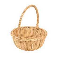 PANIER OSIER TRESSÉ ARRONDI 24X9X25CM NATURE