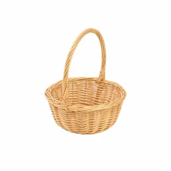 PANIER OSIER TRESSÉ ARRONDI 17X8X20CM NATURE