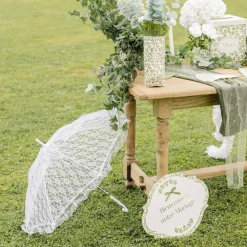 PANNEAU CARTON BIENVENUE MARIAGE BOTANIQUE 43X34CM