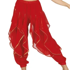 PANTALON SAROUEL ROUGE BOLLYWOOD FEMME