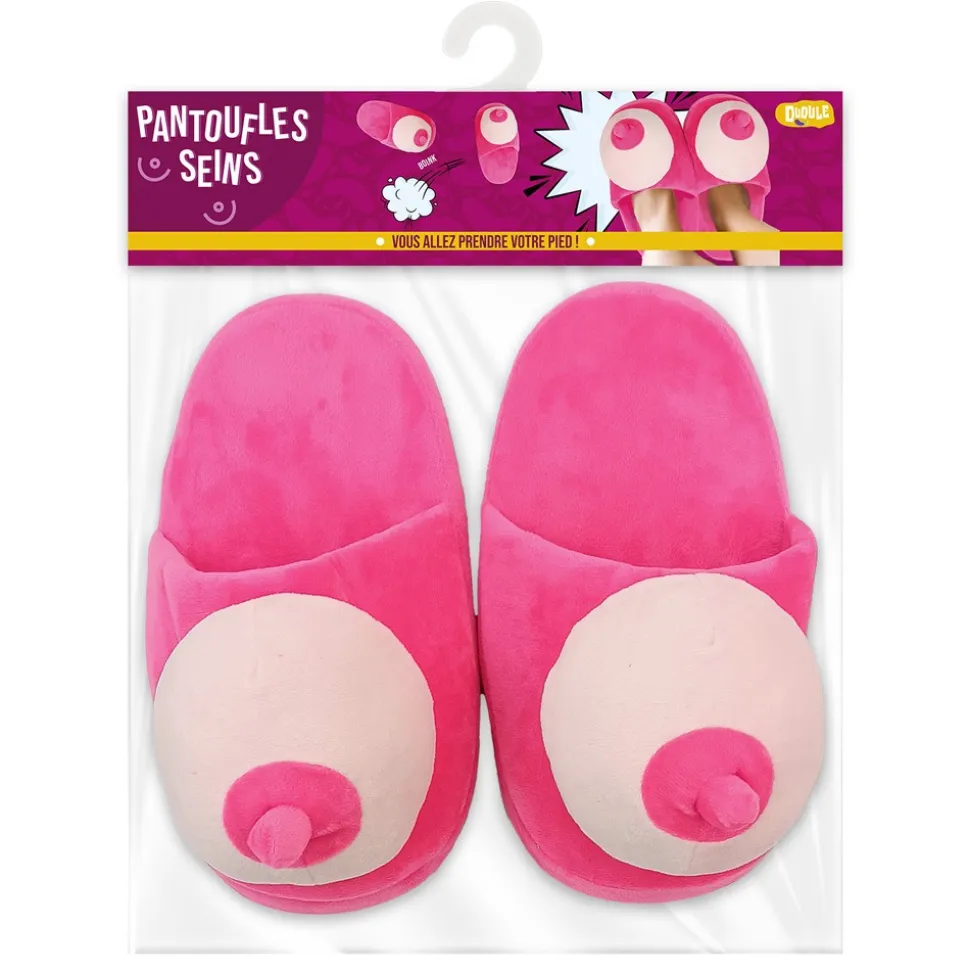 PANTOUFLES HUMORISTIQUES SEINS ADULTE