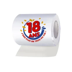 PAPIER TOILETTE WC HUMOUR 18 ANS