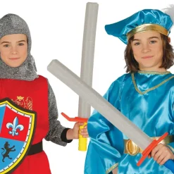 ÉPÉE CHEVALIER MÉDIÉVAL MOUSSE EVA 63CM GRIS