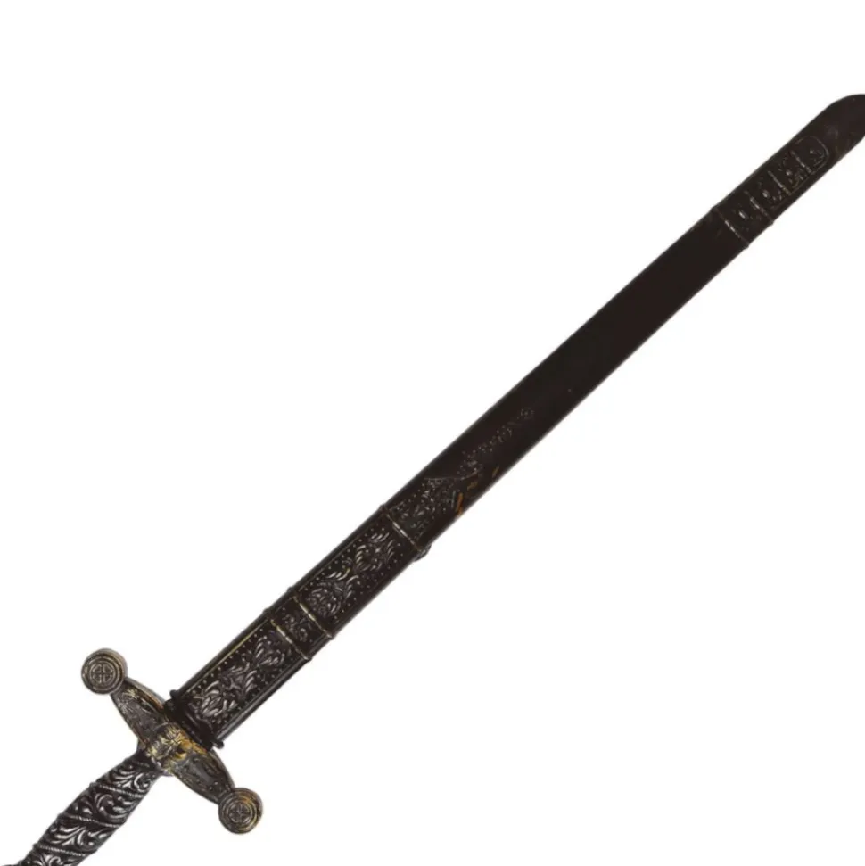 ÉPÉE FOURREAU PLASTIQUE CHEVALIER MÉDIÉVAL 75CM