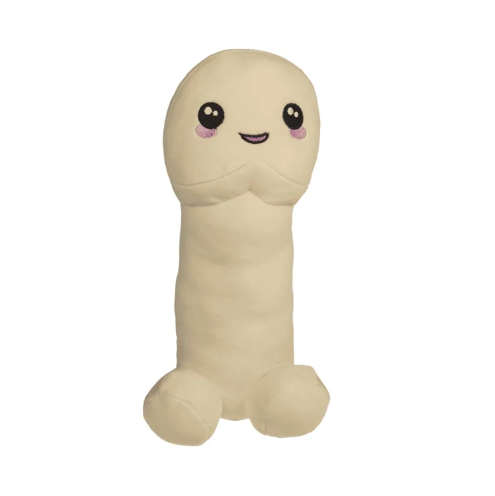 PELUCHE HUMORISTIQUE PÉNIS POLYESTER 30CM BEIGE
