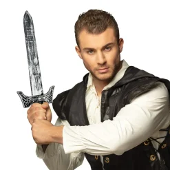 ÉPÉE PLASTIQUE CHEVALIER MÉDIÉVAL GUERRIER 68CM