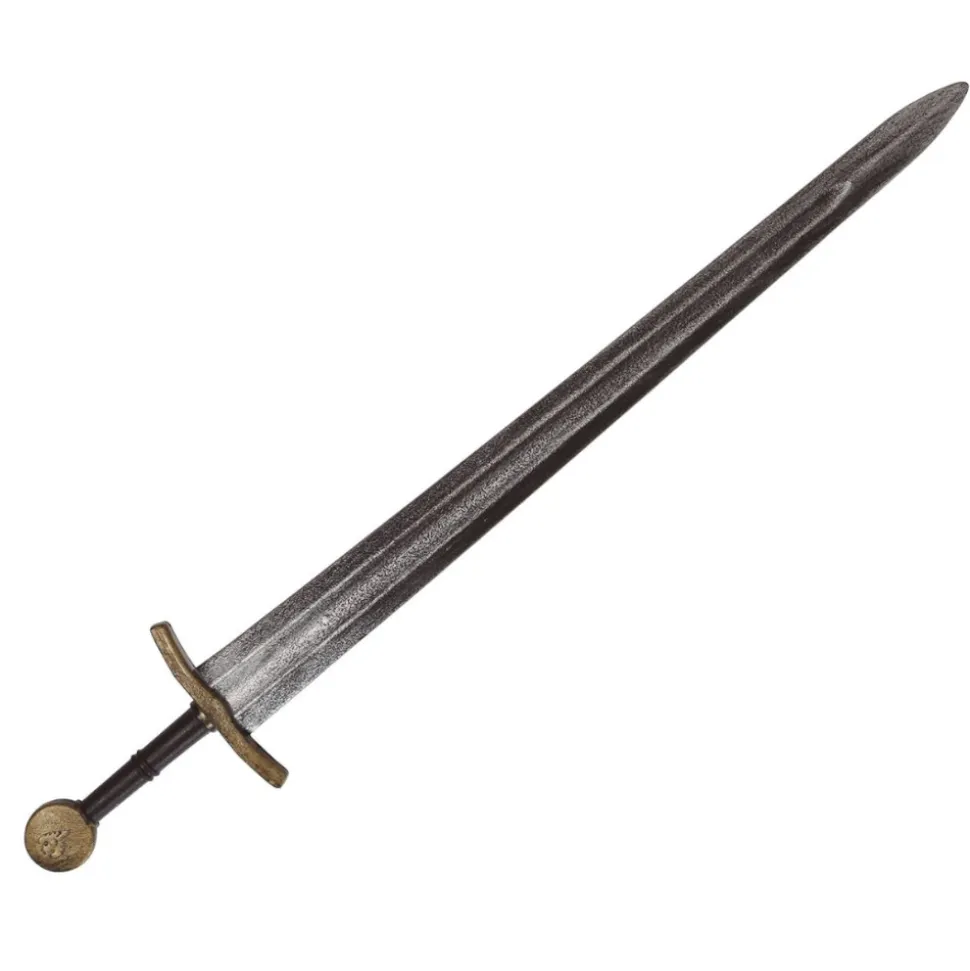 ÉPÉE PLASTIQUE CHEVALIER MÉDIÉVAL 75CM ARGENT OR