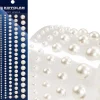PERLES BLANCHES AUTOCOLLANTES TAILLES ASSORTIES BLANCHES