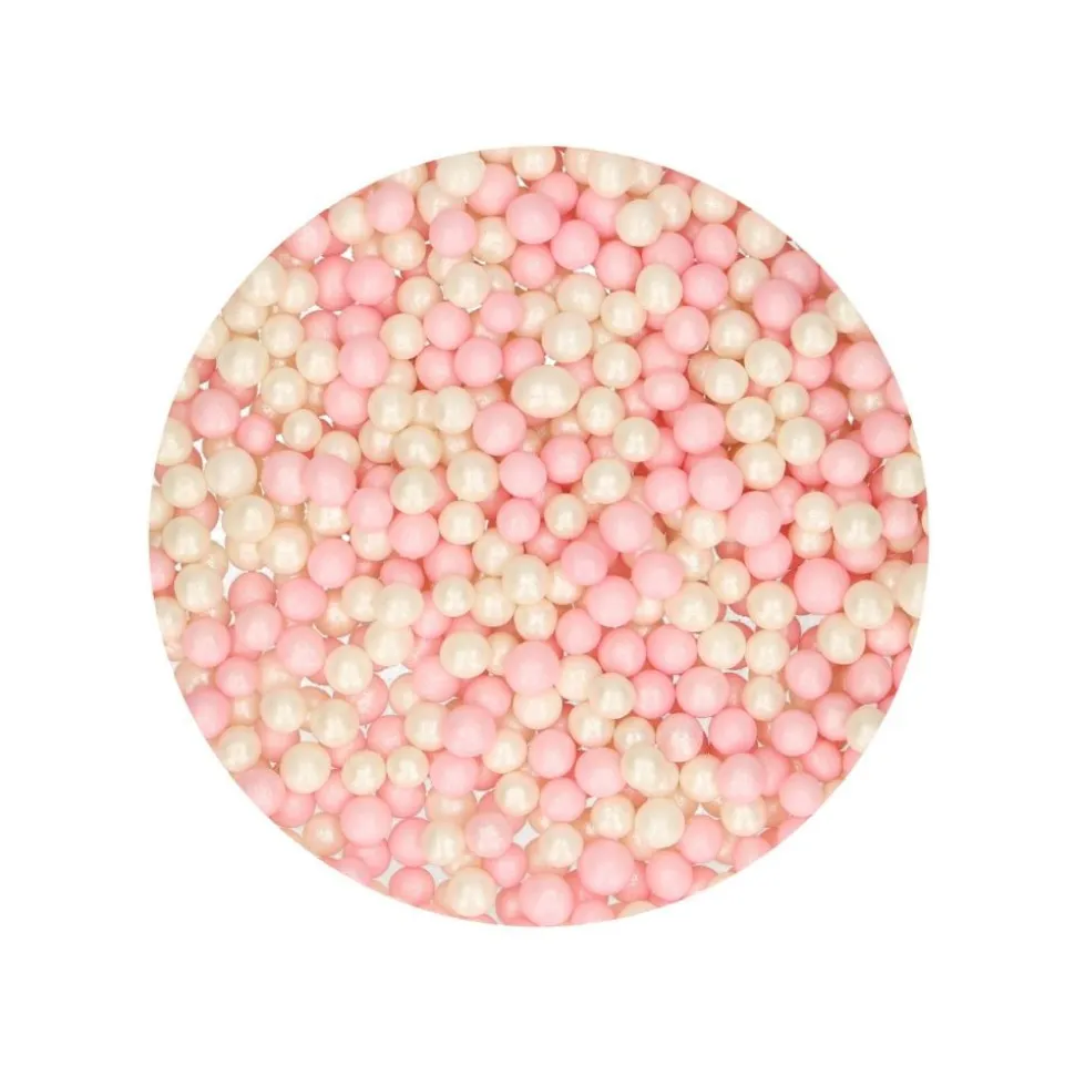 PERLES SUCRE ROSE BLANC 60G