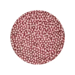 PERLES SUCRE ROSE MÉTALISÉ 80G