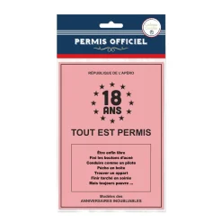 PERMIS DE LA MAJORITE