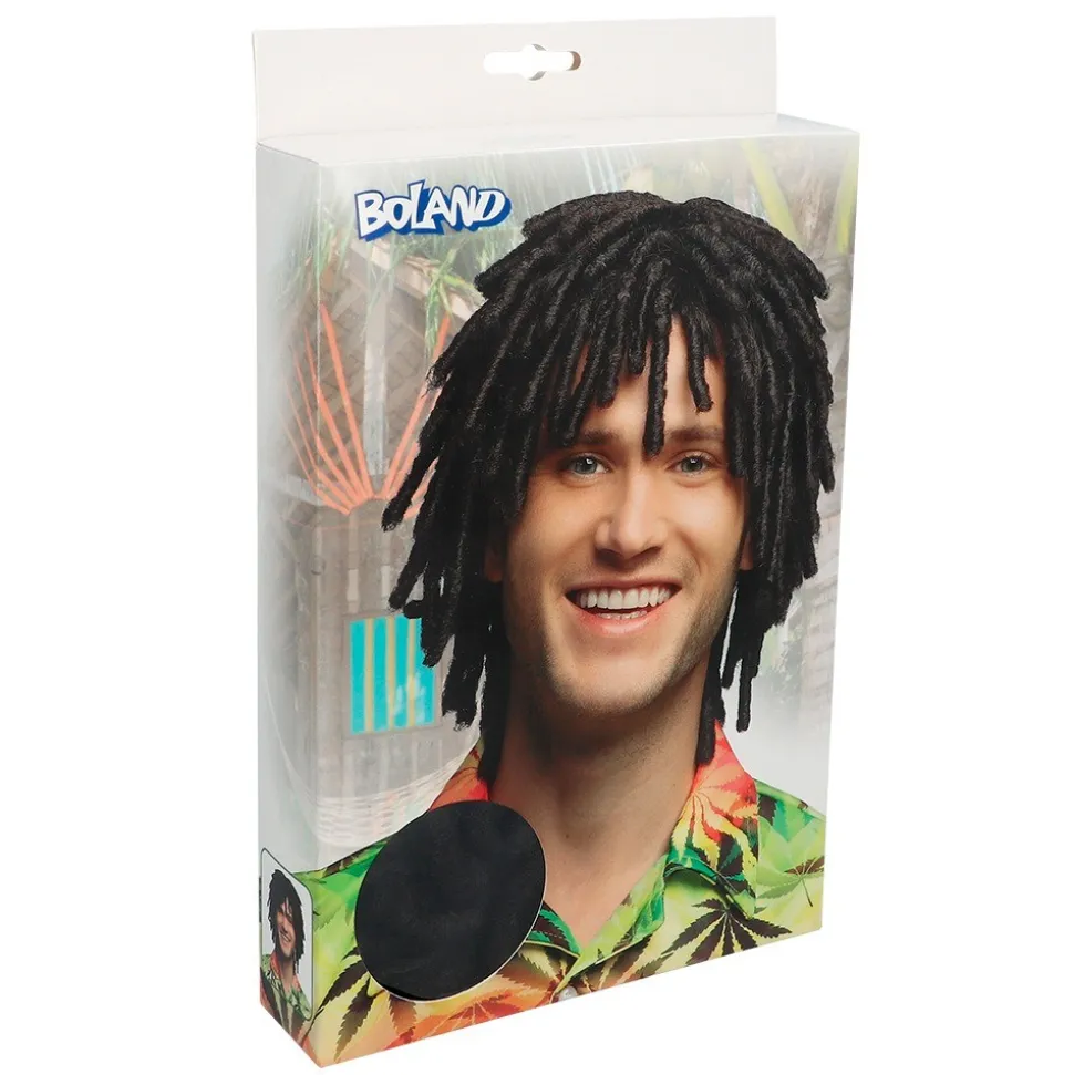 PERRUQUE AFRO DREADLOCKS COURT NOIR HOMME