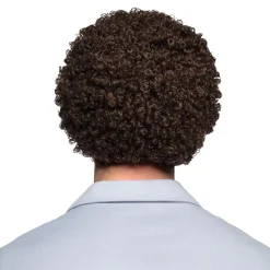 PERRUQUE AFRO RICARDO MARRON ADULTE