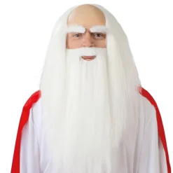 PERRUQUE BARBE DRUIDE BLANC