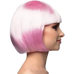PERRUQUE CABARET ROSE CLAIR ADULTE