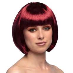 PERRUQUE CABARET - ROUGE CERISE