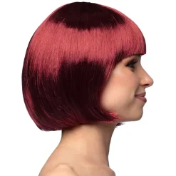 PERRUQUE CABARET - ROUGE CERISE