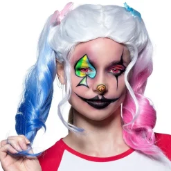 PERRUQUE COUETTES BICOLORE HARLEY QUINN FEMME