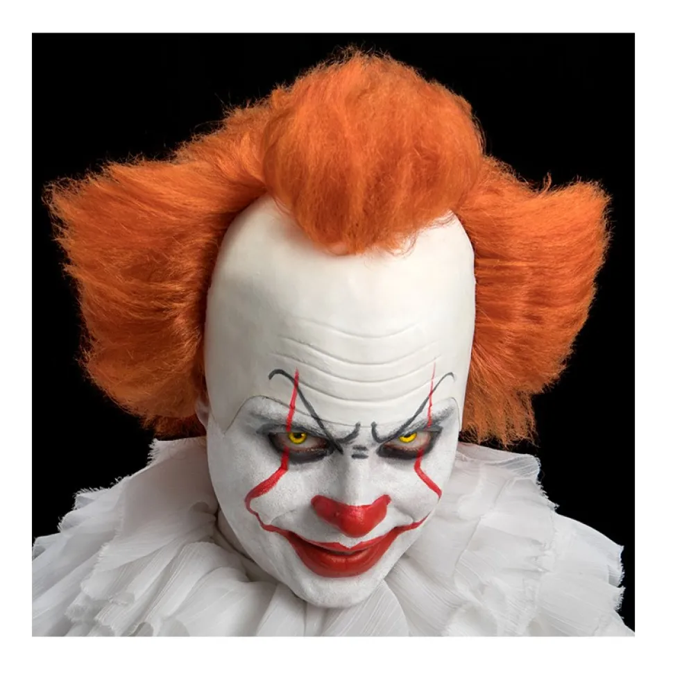 PERRUQUE FRONT LATEX CLOWN FILM CHEVEUX ROUX