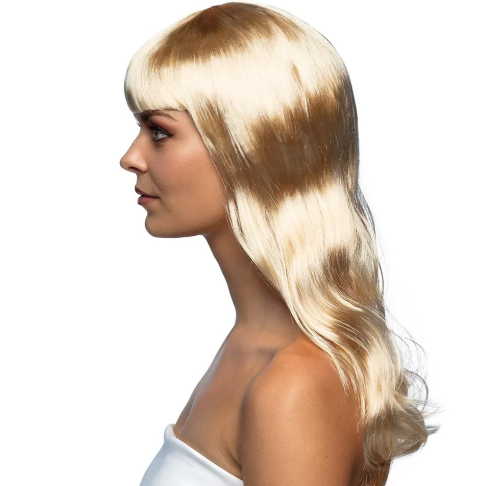PERRUQUE GLAMOUR CHEVEUX LONGS ONDULÉS BLOND FEMME