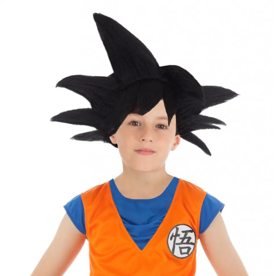 PERRUQUE GOKU SAYAN NOIR ENFANT