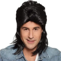 PERRUQUE HARD ROCK NOIRE JIMMY HOMME