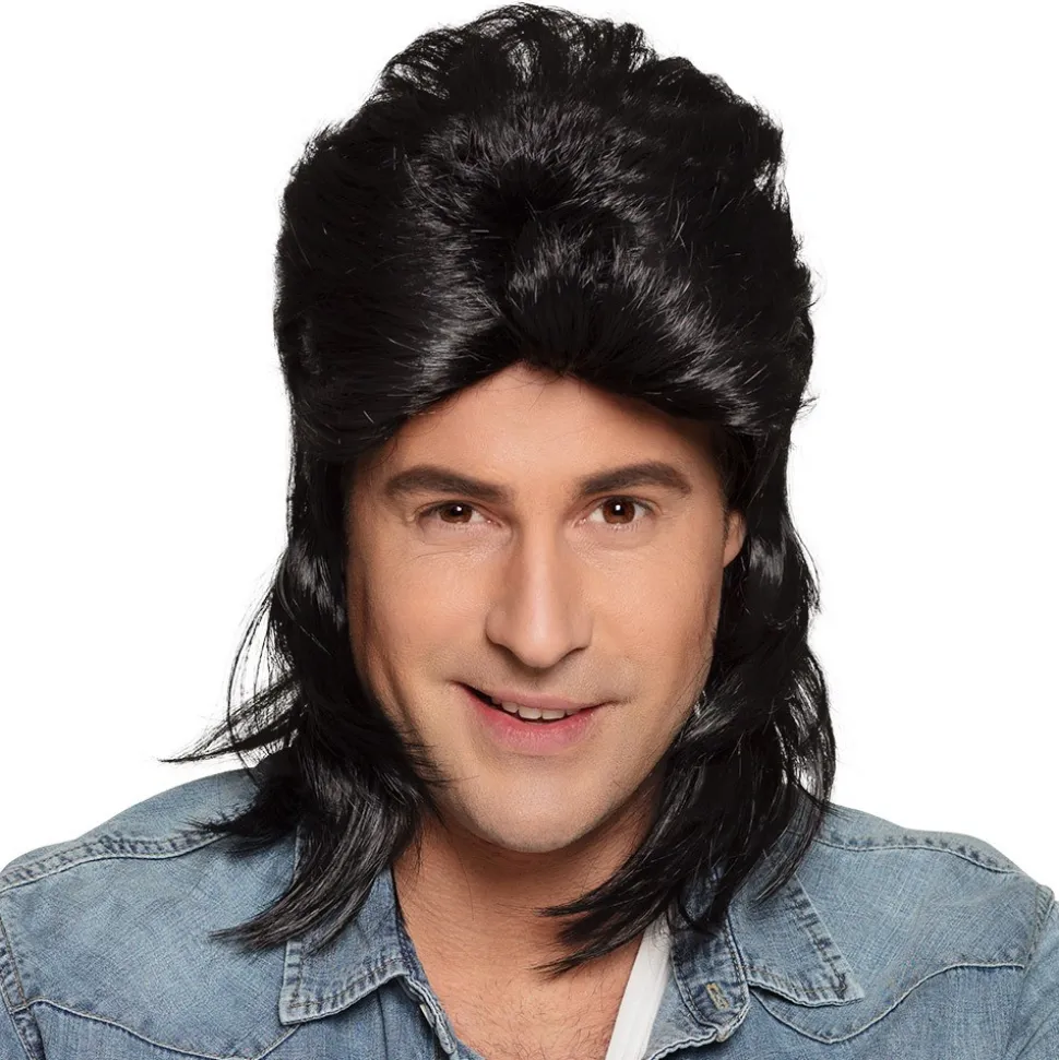 PERRUQUE HARD ROCK NOIRE JIMMY HOMME