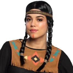 PERRUQUE INDIENNE KEWANEE AVEC BANDEAU