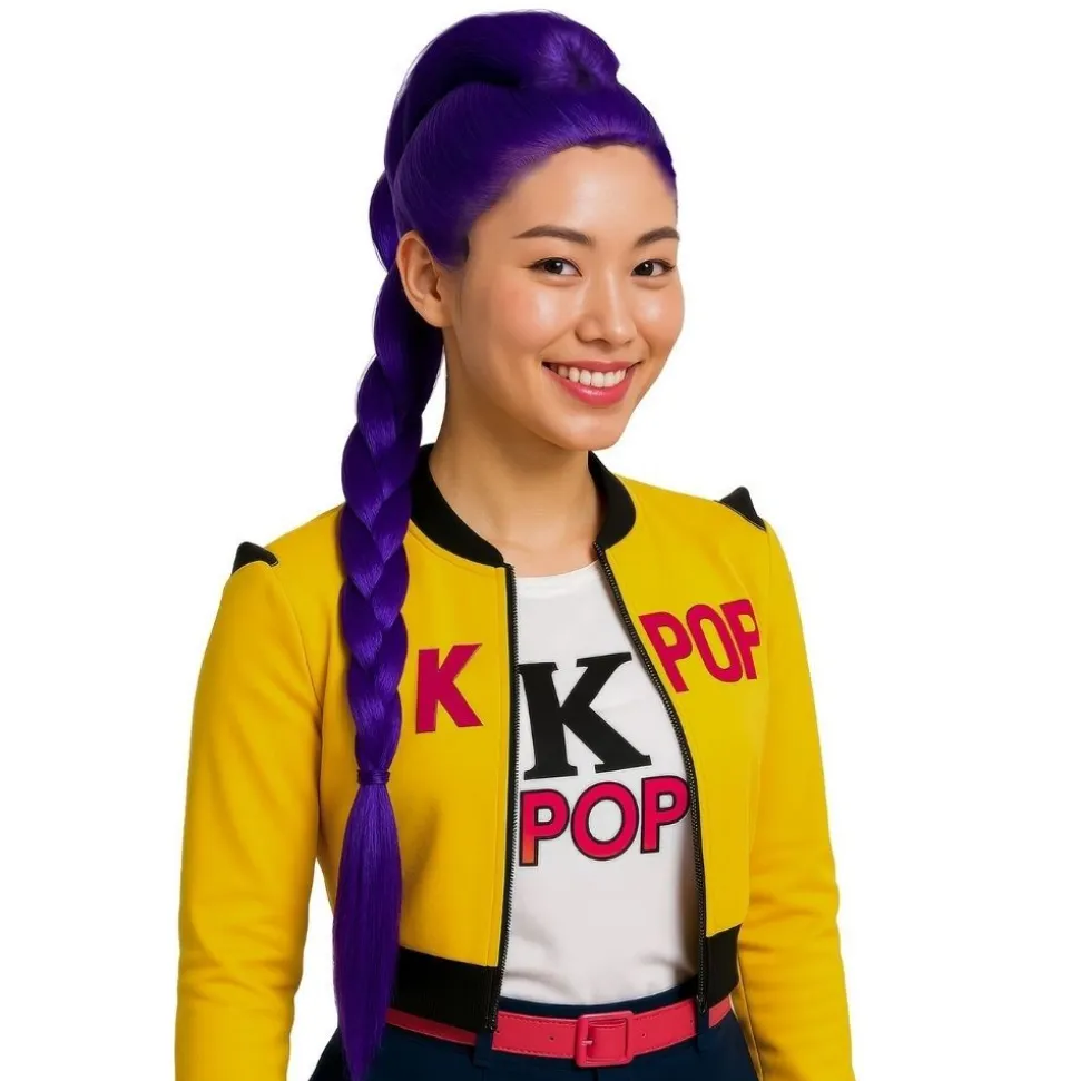 PERRUQUE K-POP MYSTIC BRAID TRESSE LILAS FEMME